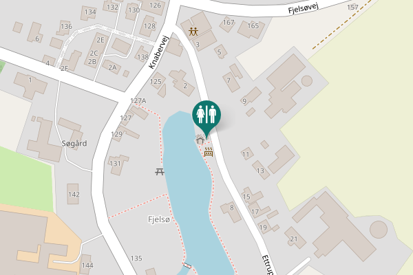 Map showing location of Ettrupvej 4 Toilet