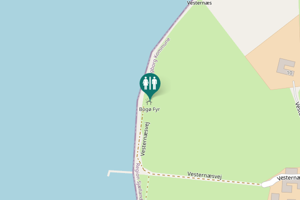Map showing location of Vesternæsvej 12 Toilet