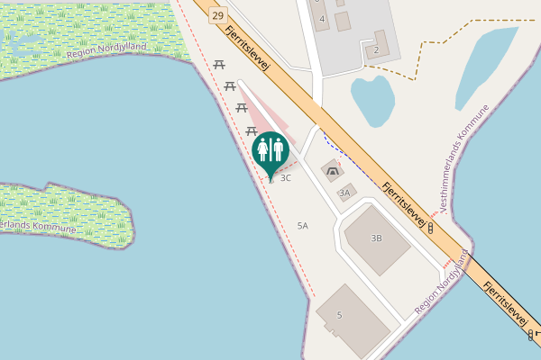 Map showing location of Fjerritslevvej 7 Toilet