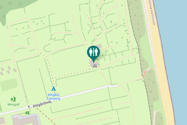 Map showing location of Klitgårdsvej Toilet