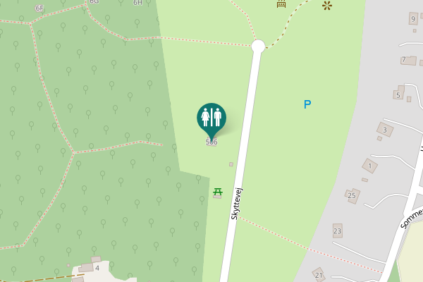 Map showing location of Skyttevej 506 Toilet