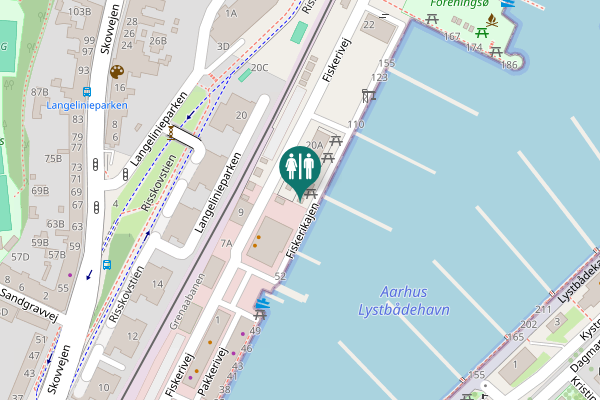 Map showing location of Fiskerivej 18F Toilet