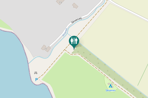 Map showing location of Skivervej 73 Toilet