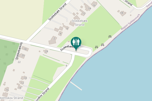 Map showing location of Stokkebækvej 17 Toilet