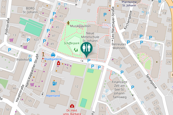 Map showing location of Leo-Neumayer-Straße 14 Toilet