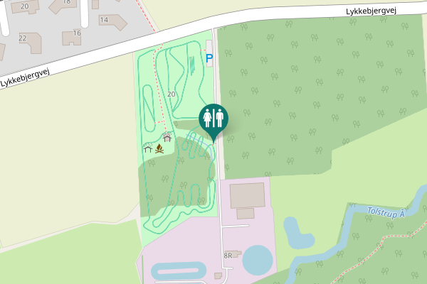 Map showing location of Lykkebjergvej 20 Toilet