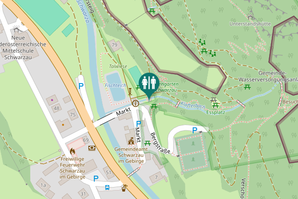 Map showing location of 76 Toilet