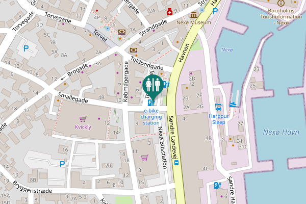 Map showing location of Toldbodvej 3 Toilet