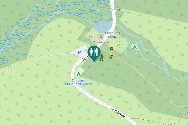 Map showing location of Stubbevej 2B Toilet