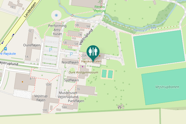 Map showing location of Vejstruplund 20B Toilet
