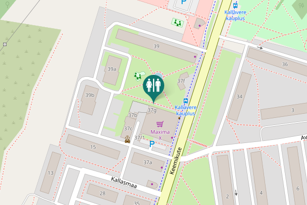 Map showing location of Keemikute 37g Toilet