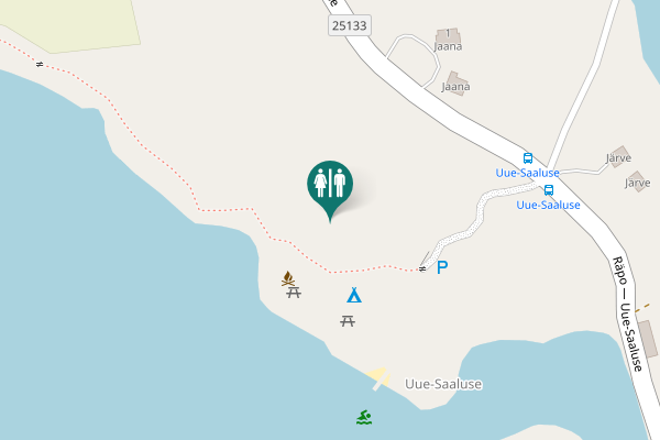 Map showing location of Räpo — Uue-Saaluse 1 Toilet