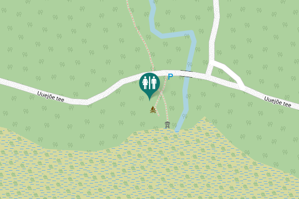 Map showing location of Uuejõe tee Toilet