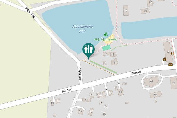 Map showing location of Pilpa tee Toilet