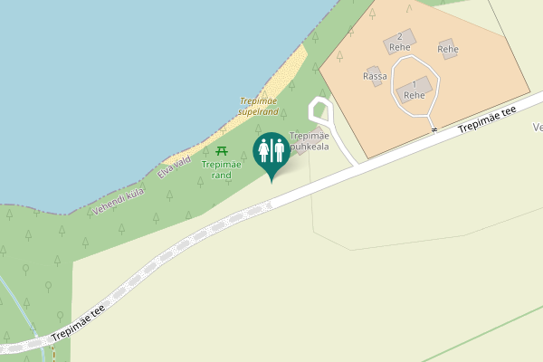 Map showing location of Trepimäe tee Toilet