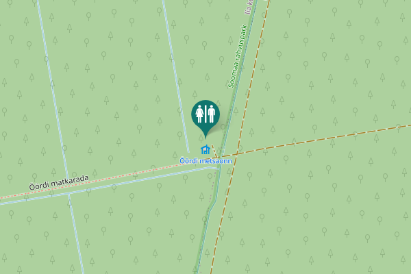 Map showing location of Öördi matkarada Toilet