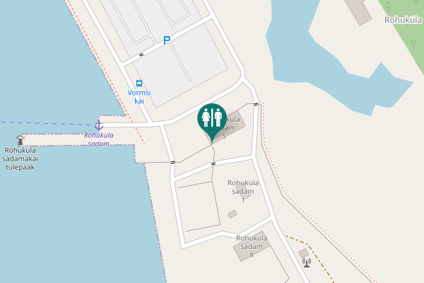 Map showing location of Rohuküla — Heltermaa Ice Road Toilet