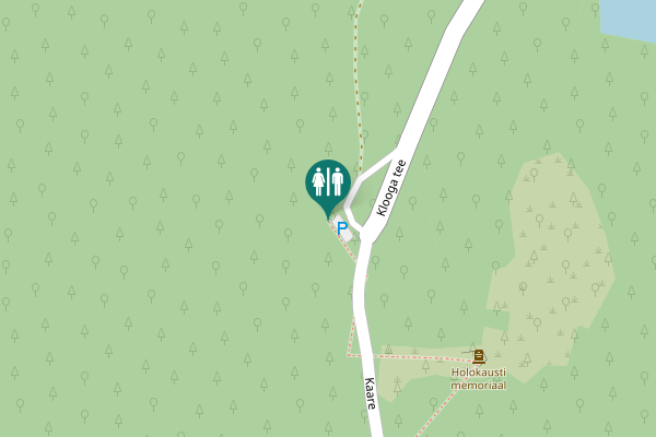 Map showing location of Kaare Toilet