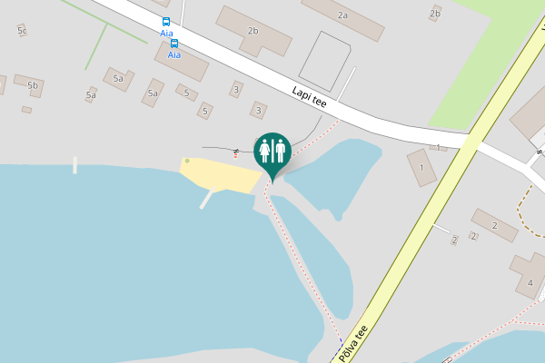 Map showing location of Lapi tee 3 Toilet