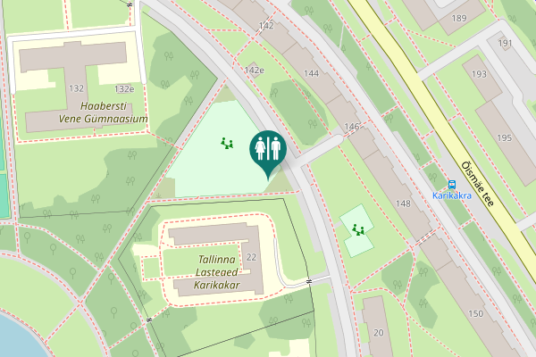 Map showing location of Tallinn Toilet