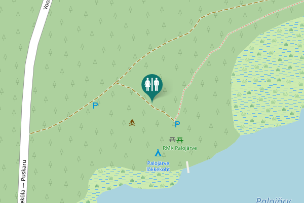 Map showing location of Vooreküla — Puskaru Toilet