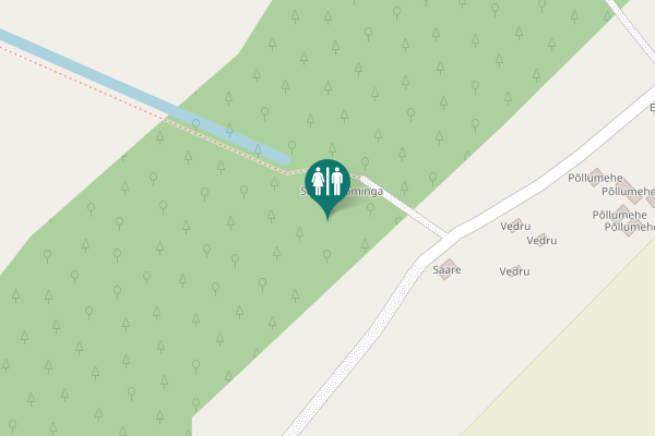 Map showing location of Muru tee Toilet