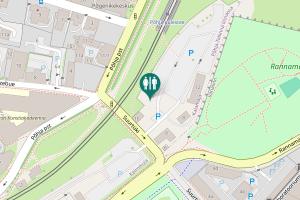 Map showing location of Suurtüki 8a Toilet