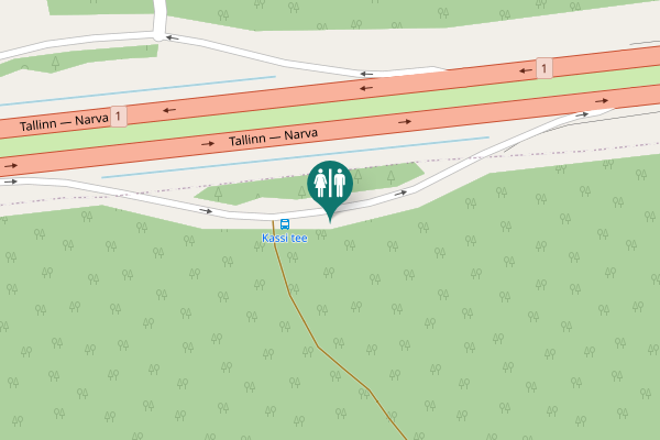 Map showing location of Tallinn — Narva Toilet