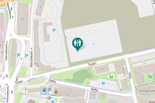 Map showing location of Tuukri 64 Toilet