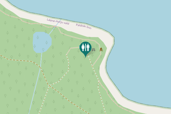 Map showing location of Kadaka tee Toilet