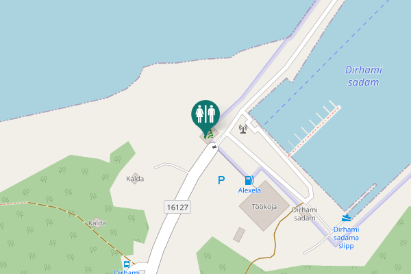 Map showing location of Riguldi — Dirhami Toilet