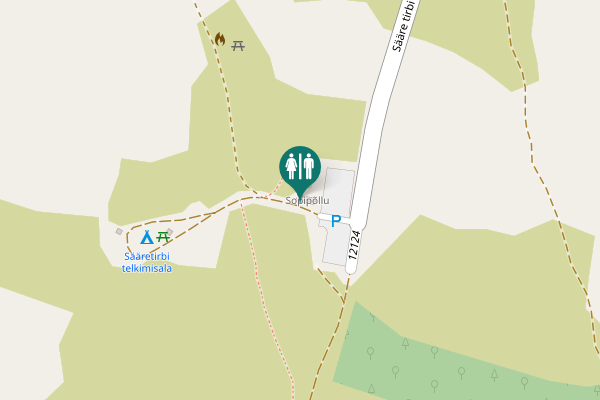 Map showing location of Sääre tirbi tee Toilet