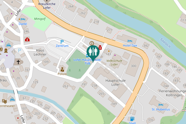 Map showing location of 125 Toilet