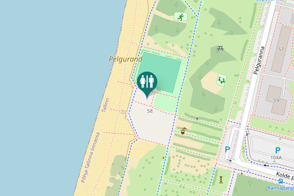 Map showing location of Pelguranna 58 Toilet