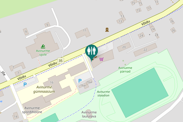Map showing location of Võidu 18 Toilet