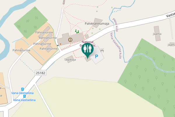 Map showing location of Vastseliina — Meremäe — Kliima Toilet