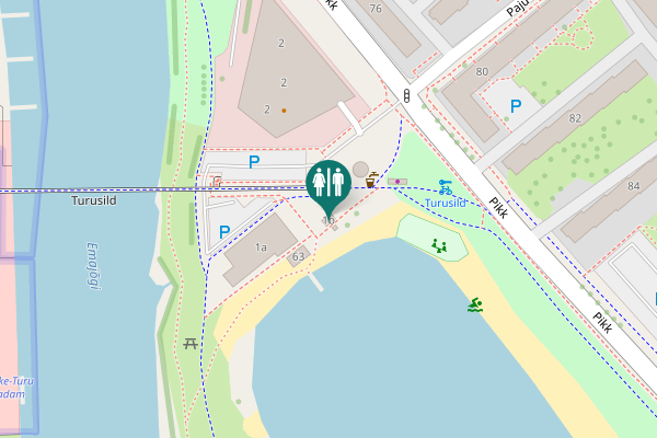 Map showing location of Paju 1b Toilet