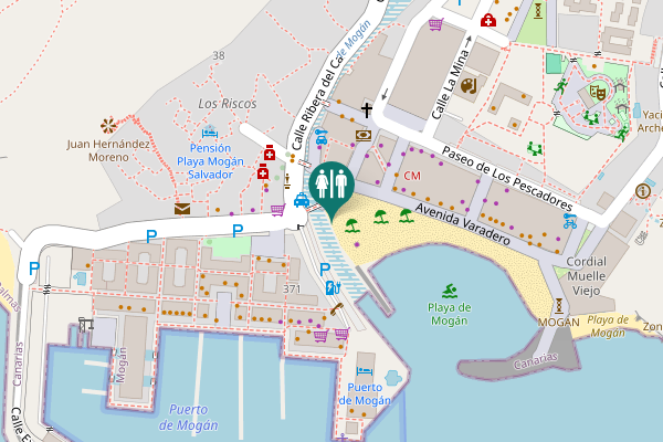 Map showing location of WC