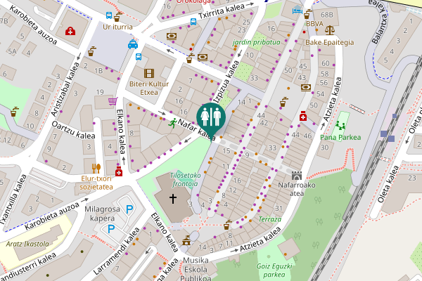 Map showing location of Komuna