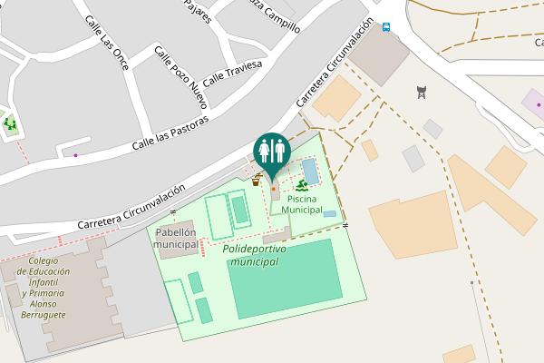 Map showing location of Carretera Circunvalación Toilet