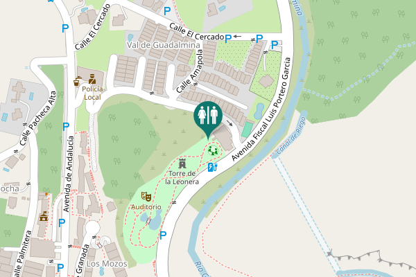 Map showing location of Calle Valle de Guadalmina Toilet