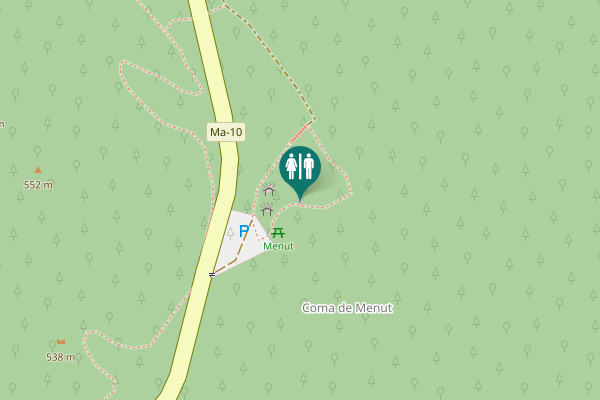 Map showing location of Ma-10 Toilet
