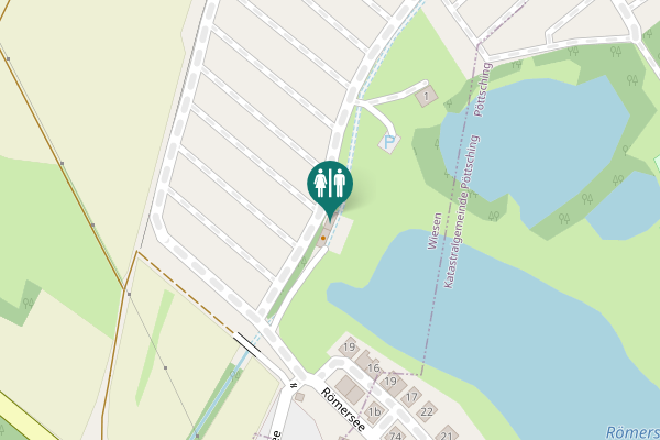 Map showing location of Wiesen Toilet