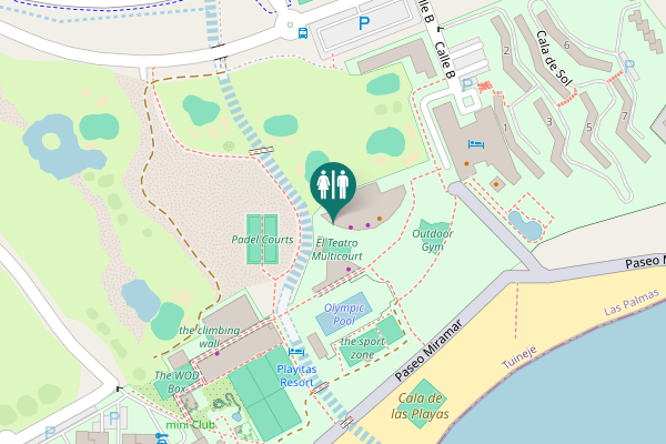 Map showing location of Calle Juan Soler Toilet