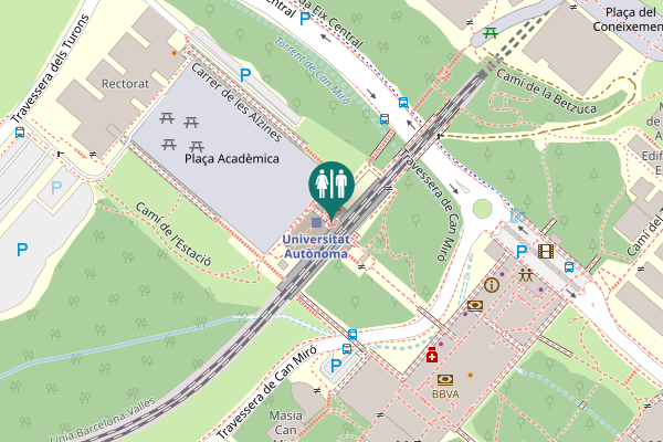 Map showing location of Serveis
