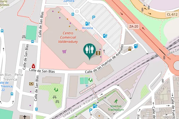 Map showing location of Calle de las Huertas de Arenales Toilet