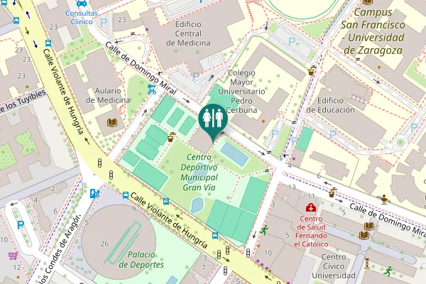 Map showing location of Calle de Domingo Miral 15 Toilet