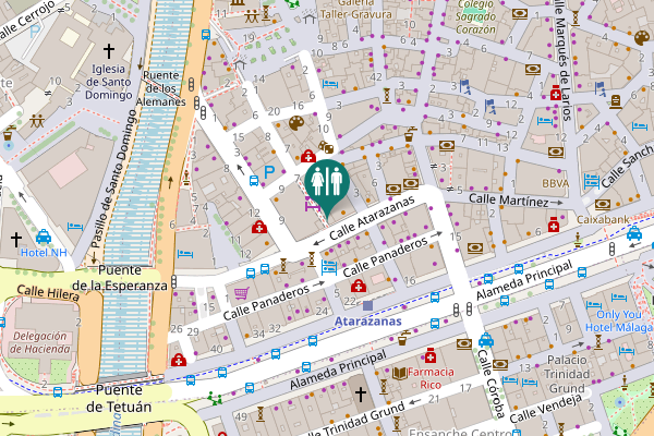 Map showing location of Calle Atarazanas 8 Toilet