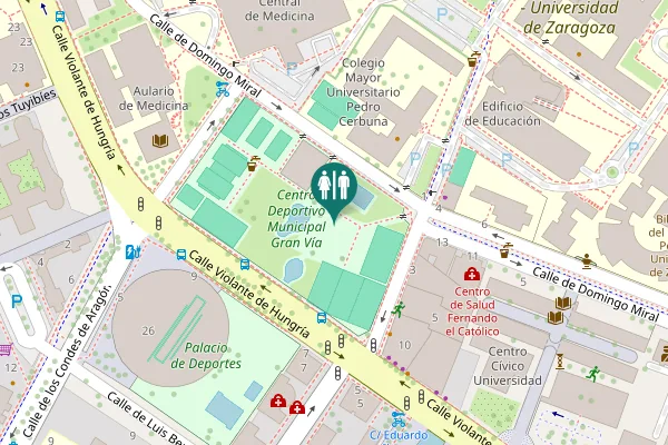 Map showing location of Calle de Domingo Miral 15 Toilet