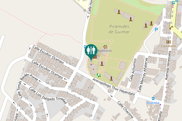 Map showing location of Calle Honduras 3 Toilet